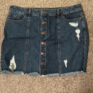 Women’s button up Jean skirt